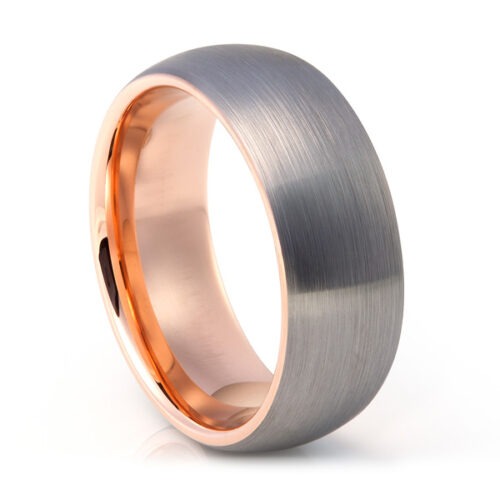 Golden Eclipse 8mm Tungsten Men’s Wedding Ring