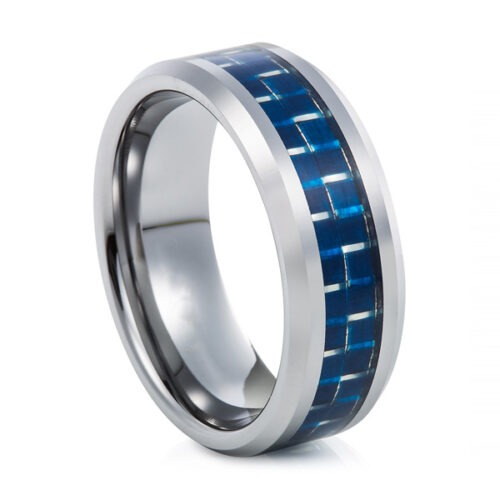 Royal Cobalt Carbon Tungsten Men’s Ring